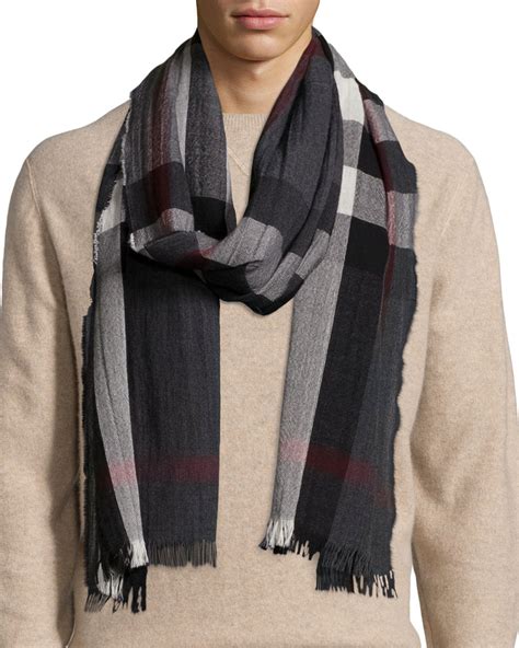 burberry men's cashmere scarf neiman|lightweight Burberry cashmere scarves.